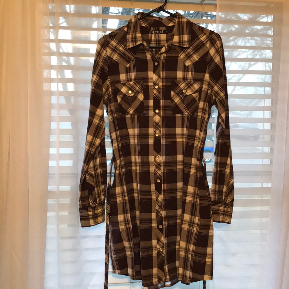 Flannel dress